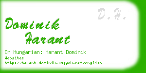 dominik harant business card